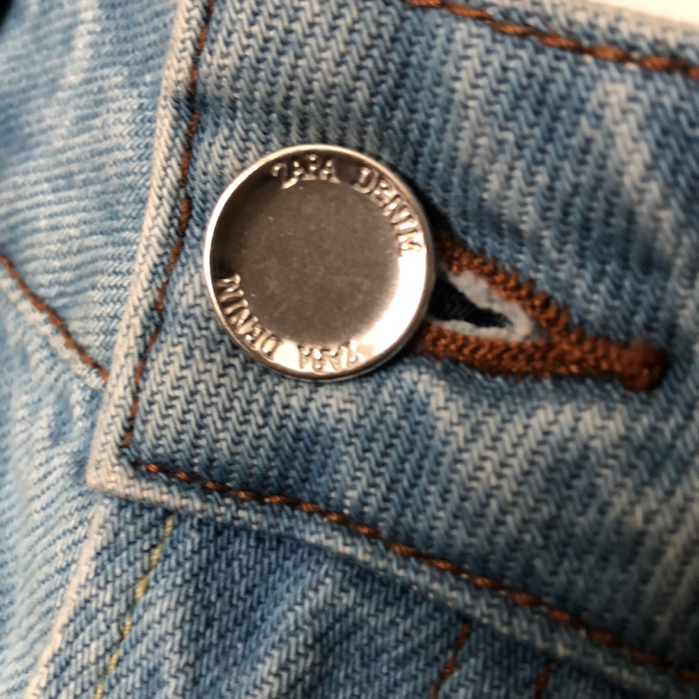 Zara Light Blue Jean Shorts - Picture 3 of 9
